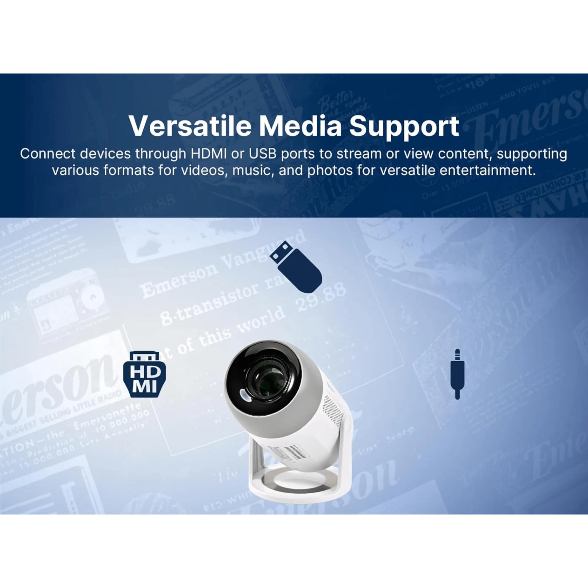 Emerson 150" Home Theater LCD Projector