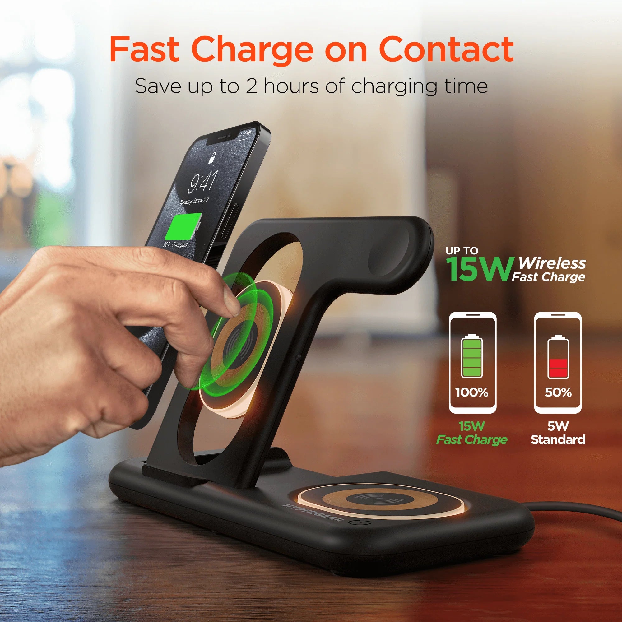 Hypergear 4 in 1 Wireless Charging Stand