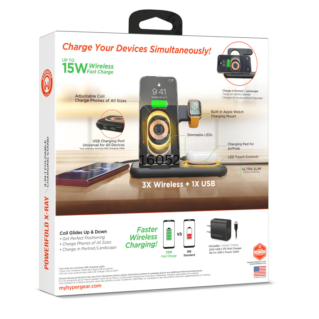 Hypergear 4 in 1 Wireless Charging Stand