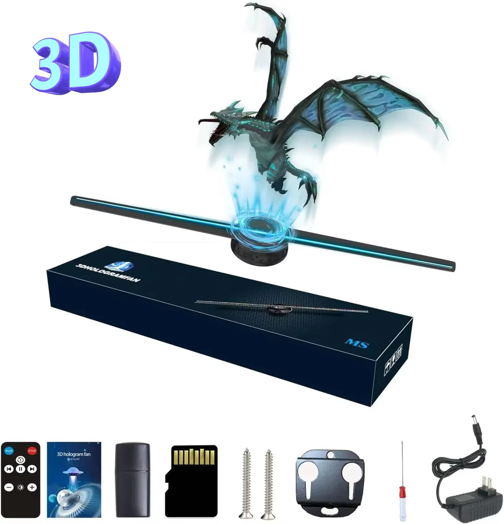 Revolutionary 3D Hologram Fan - Stunning Holographic Projector for Advertising, Events, and Parties!