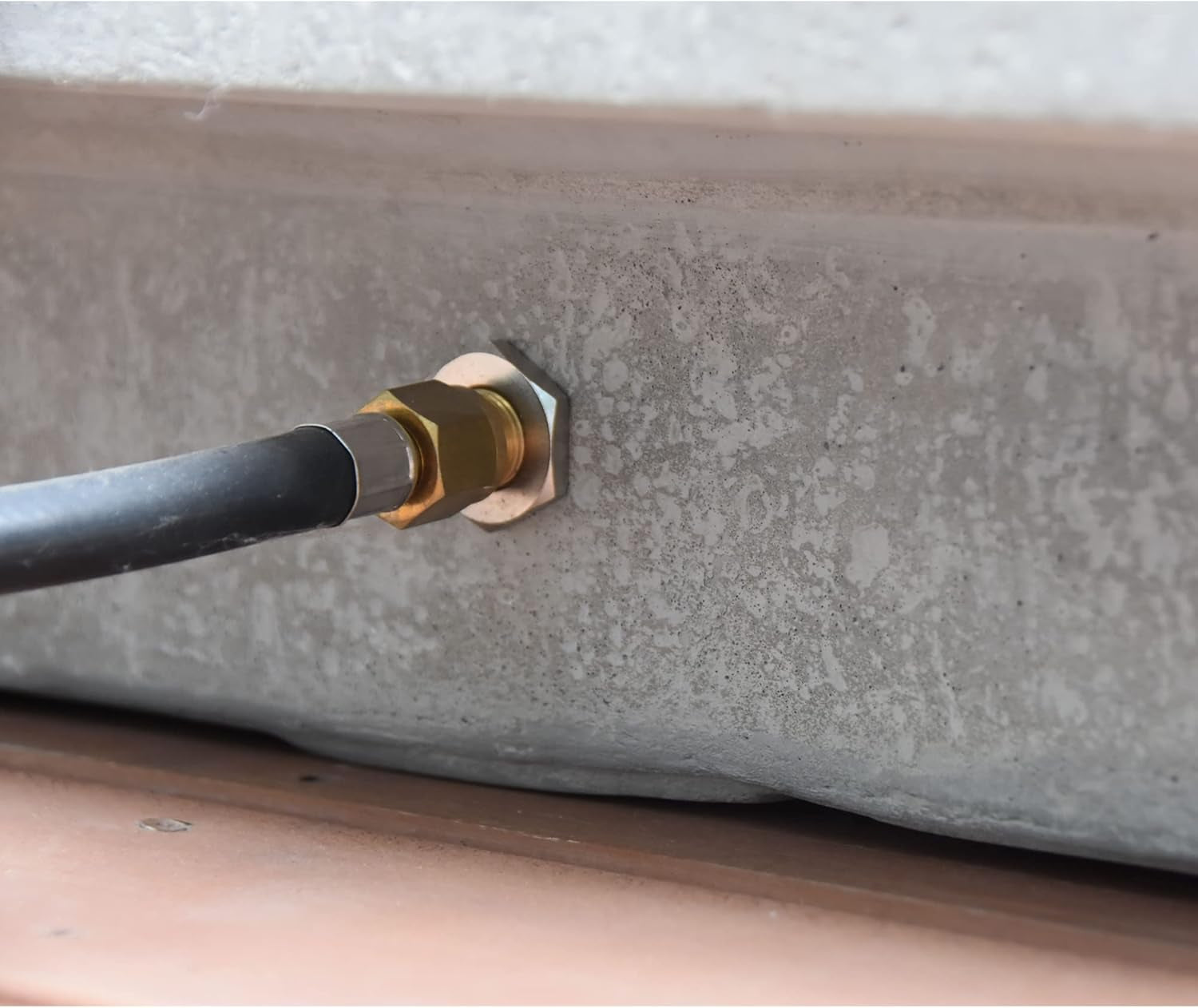 Hampton Concrete Fire Pit 56" X 32" Outdoor Patio Firepit Includes Lava Rocks Modern Fire Pits & Outdoor Fireplaces for Garden, Deck, Indoor & Outdoor Heating